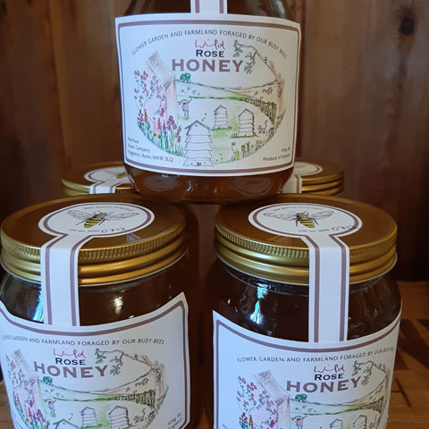 wild rose honey jars