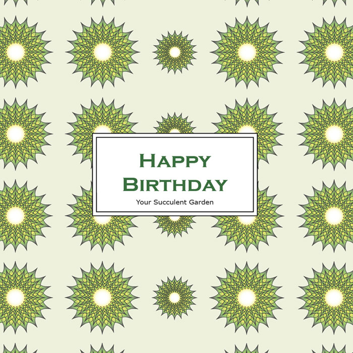 happy birthday green spikes wrapper
